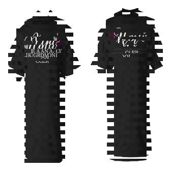 Mamaw Like A Grandma Only Cooler Heart Mother's Day Mamaw T-Shirt | Mazezy