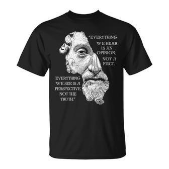 Marcus Aurelius ストイック哲学 ローマ哲学者の名言 Tシャツ - Kawaiitshirt