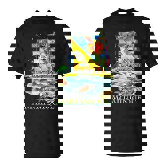 Martinique Antilles 972 Yole Bateau Man Woman And Child T-Shirt - Cadeauxyz