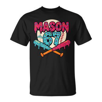 Mason 67 Ice Cream Drip Baseball Meme Graphics T-Shirt | Mazezy