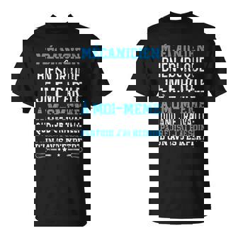 Mécanicien Humour Mécanique Mecano Cadeau Mecanicien T-Shirt - Cadeauxyz