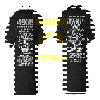 Mechanic Caution Flying Tools 自動車整備士 Tシャツ - Kawaiitshirt