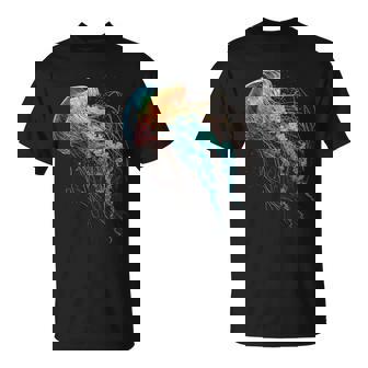 Medusas Fantasía Colorido Animal Arte Gráfico Medusas Camiseta unisex - Regaloses