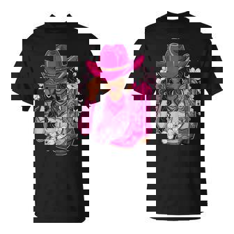 Melanin Cowgirl Western Boots Afro Western Rodeo T-Shirt - Thegiftio