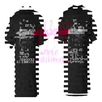 Mele Kalikimaka フラミンゴ ハワイ トロピカルファミリー Tシャツ - Kawaiitshirt