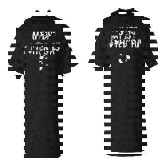 Men's Dad To Be Print My First Father's Day T-Shirt | Mazezy