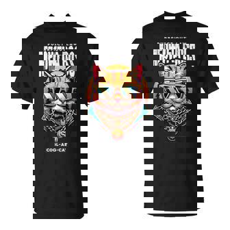 Meowfia Boss Cat Lunettes De Soleil Avec Chaîne Cool As Cat T-Shirt - Cadeauxyz