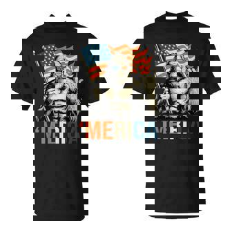 ‘Merica Gorilla Flag Sunglasses Patriotic T-Shirt | Mazezy