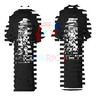 Merica Happy 4Th Of July 'Merica Trump American Flag T-Shirt | Mazezy