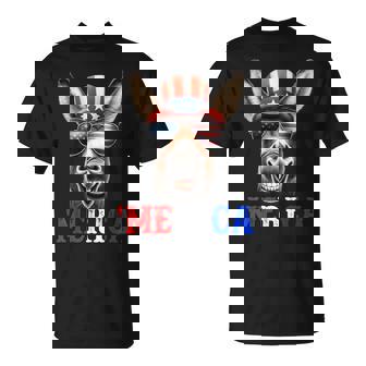 Merica Mule Donkey Patriotic 4Th Of July 面白い キッズ メンズ レディース Tシャツ - Kawaiitshirt