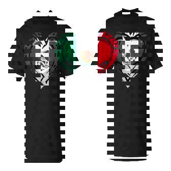 Mexico Flag Heart Mexican T-Shirt - Thegiftio
