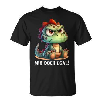 Mir Doch Egal Dinosaurier Lustigerpruch Dino Kostüm Outfit T-Shirt - Geschenkecke