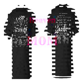 Missing Mom In Heaven Angel Memorial Day Mother Day Women T-Shirt - Thegiftio UK