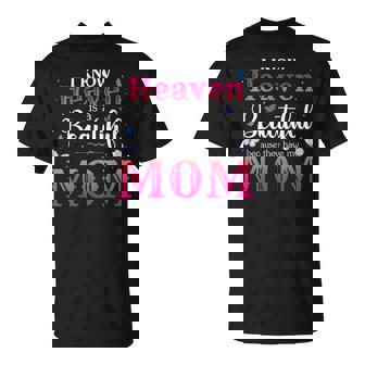 Missing Mom In Heaven Angel Memorial Day Mother Day Women T-Shirt | Mazezy