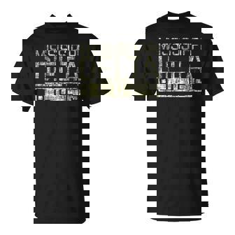 Mississippi Delta Blues Intage Retro Envejecida Camiseta unisex - Regaloses