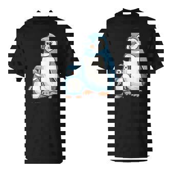Mom And Baby Penguin Cute Mother's Day T-Shirt - Monsterry