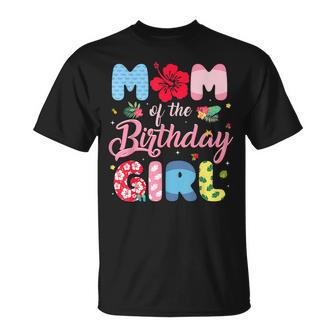Mom Of The Birthday Girl Family Summer Beach Birthday Party T-Shirt - Thegiftio UK
