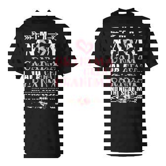 Mom Grandma Great Grandma Grandmother T-Shirt - Monsterry