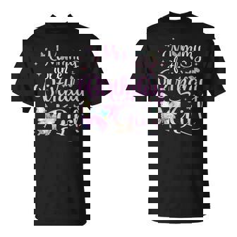 Mommy Of The Birthday Girl Butterfly Party Family Matching T-Shirt - Thegiftio