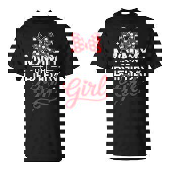 Mommy Of The Birthday Girl Cute Pink Family Matching Party T-Shirt - Monsterry