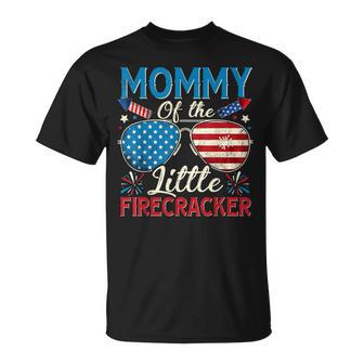 Mommy Of The Little Firecracker 4Th Of July Mom Women T-Shirt - Thegiftio UK
