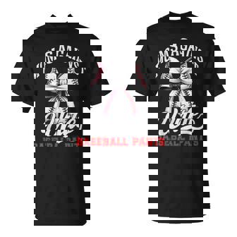 Moms Against White Baseball Pants Baseball Mom T-Shirt | Mazezy