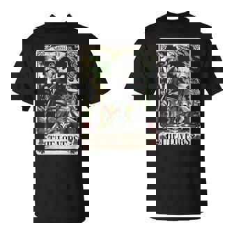 The Monster Frankenstein And Bride The Lovers Tarot Card T-Shirt - Monsterry