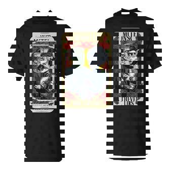The Monster Frankenstein And Bride The Lovers Tarot Card T-Shirt - Monsterry