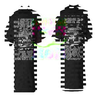 Monster Mom Groovy Monster Truck Mom Monster Truck Mother T-Shirt - Monsterry