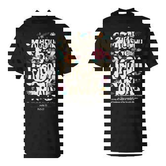 Motherhood Is Kingdom Work Christian On Back T-Shirt - Monsterry