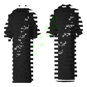 Motif Pattes De Chat Jaune Bleuarcelle Dégradé Graphique Cadeaux Pour Amoureux Des Chats T-Shirt - Cadeauxyz