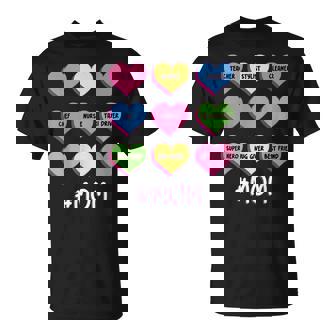 Multi-Tasking Mom Life Mother's Day Motherhood Heart Candy T-Shirt - Thegiftio UK