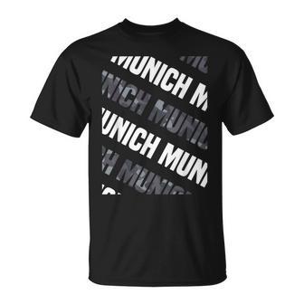 Munich Patrón De Camuflaje Gris Camiseta unisex - Regaloses