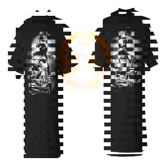 Muscular Jésus Christ – Amusant Haltérophilie Jésus Gym Sports T-Shirt - Cadeauxyz