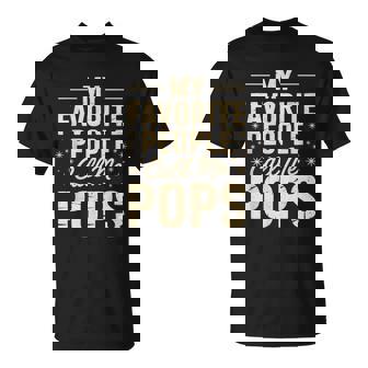 My Favorite People Call Me Pops Fathers Day Tシャツ - Kawaiitshirt