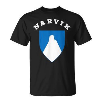 Narvik Escudo De Armas Bandera Orgullo Nacional Regalo Recuerdo Camiseta unisex - Regaloses