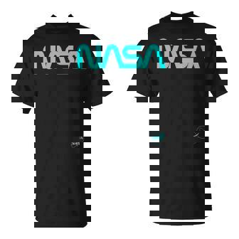 Nasaワームと記章のロゴ Tシャツ - Kawaiitshirt