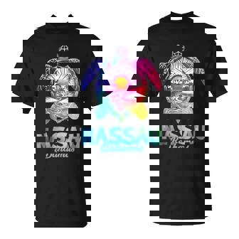 Nassau Tie Dye Sea Turtle Bahamas Beach Vacation T-Shirt - Thegiftio