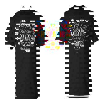 National Hispanic Heritage Month All Countries Flag Heart T-Shirt - Seseable