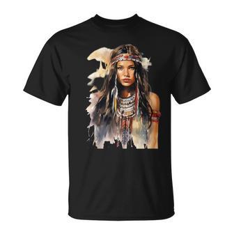 Nativa Americana Herencia Orgullo Indígena Nativa Camiseta unisex - Regaloses