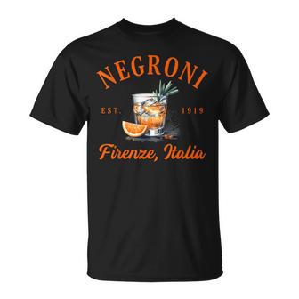 Negroni Lover Firenze Italia Italienisch Reise Florenz Italien T-Shirt - Geschenkecke