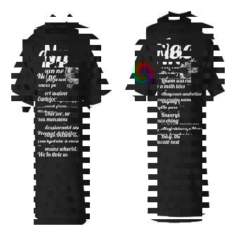 Nene Definition Grandma Mother's Day Tie Dye Sunflower T-Shirt | Mazezy