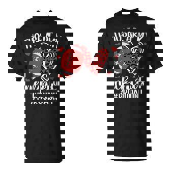 Those Are My Nephews Football Aunt Of A Football Player Aunt T-Shirt | Mazezy