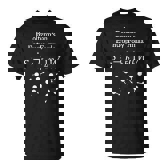 Nerdyintage ボルツマンのエントロピーフォーミュラ物理教師 Tシャツ - Kawaiitshirt