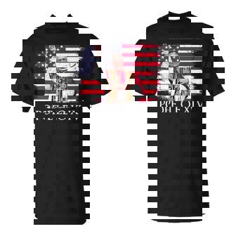 New Pope Leo Xiv Robert American Flag T-Shirt | Mazezy