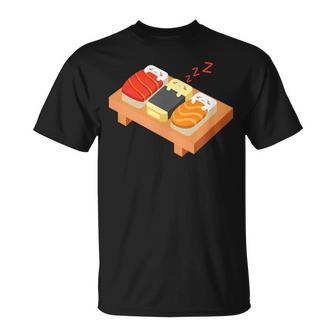 Nigiri Chef Durmiendo Divertido Nigiri Kawaii Asiático Foodieushi Camiseta unisex - Regaloses