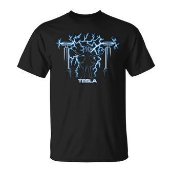 Nikola Tesla Madcientist De Manga Corta Camiseta unisex - Regaloses