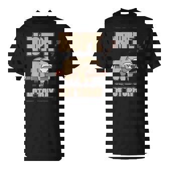 No Hoy No Es Una Linda Cita De Perezoso Rama Durmiendo Estado De Ánimo Perezoso Camiseta unisex - Regaloses
