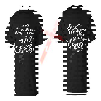 No King But Christ Cross God Jesus Christian Faith T-Shirt - Thegiftio