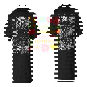 No Kings In America No Fascists Resist Trump Boho Floral T-Shirt - Monsterry